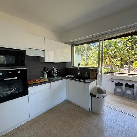 Beautiful 2p With Sea View, Pool, Air-conditioned Vallauris